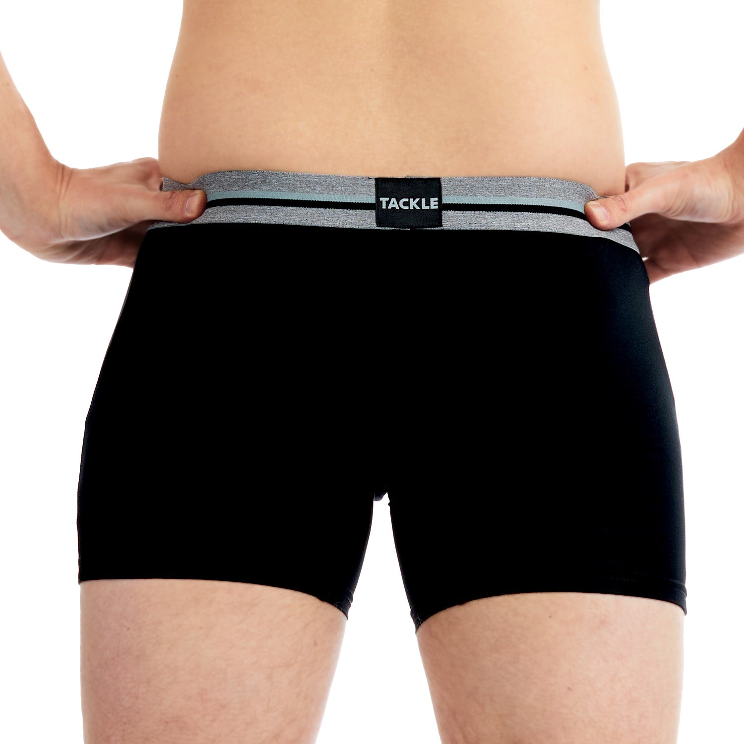 Bamboo Mid Length Trunk Black back look