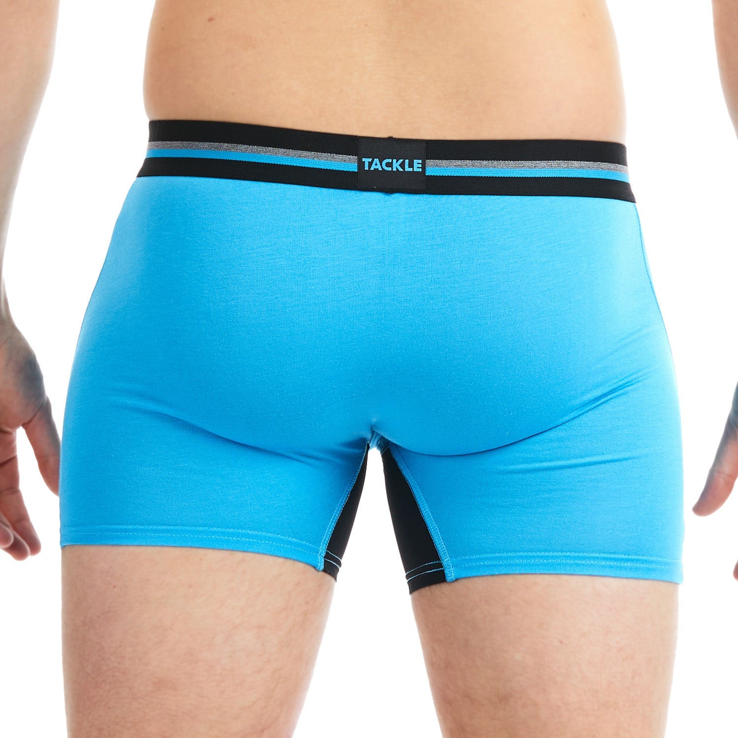 Bamboo Mid Length Trunk blue steel back