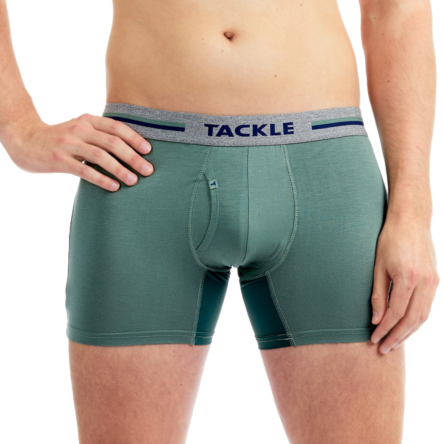 Bamboo Mid Length Trunk Khaki Front Look