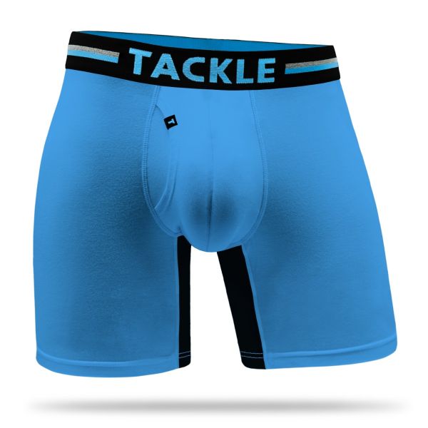 Bamboo Long Leg Trunk blue steel front look